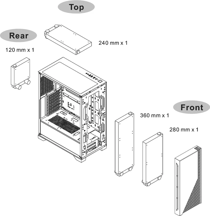 Thermaltake H330 TG, Glasfenster