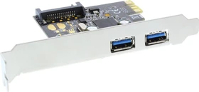 InLine Schnittstellenkarte, 2x USB-A 3.0, PCIe 2.0 x1 (76666L)