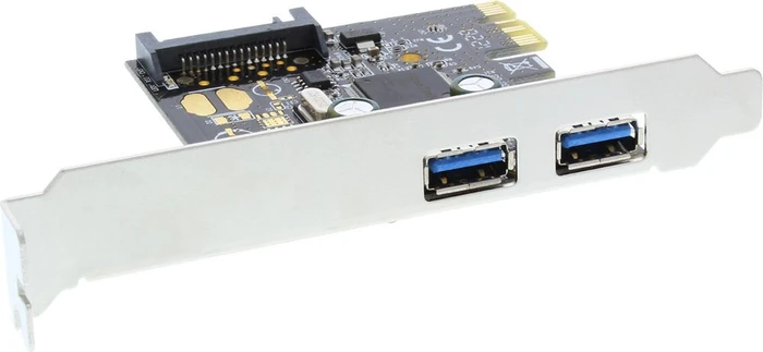 InLine Schnittstellenkarte, 2x USB-A 3.0, PCIe 2.0 x1