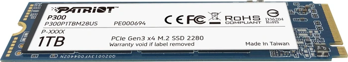 Patriot P300 1TB, M.2 2280 / M-Key / PCIe 3.0 x4