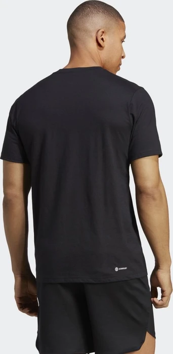 adidas Train Essentials Feelready Logo Training Funktionsshirt kurzarm schwarz/weiß (Herren)