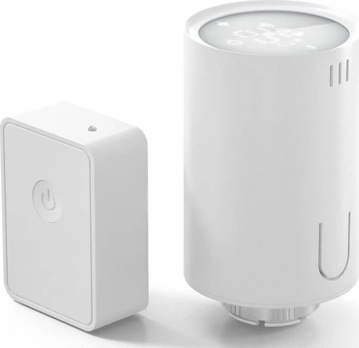 Meross Starter-Kit Funk-Heizkörperthermostat mit Meross Smart Hub, Set