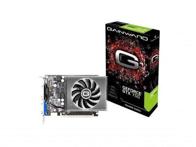 Gainward GeForce GTX 750 [Single-Slot], 2GB GDDR5, VGA, DVI, Mini HDMI
