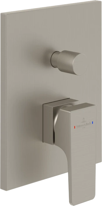 Villeroy & Boch Architectura Square Unterputz Einhebel-Armatur brushed nickel matt