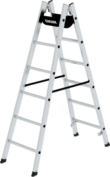 Günzburger Steigtechnik Alu 2-tlg. Stehleiter, 2x 8 Stufen