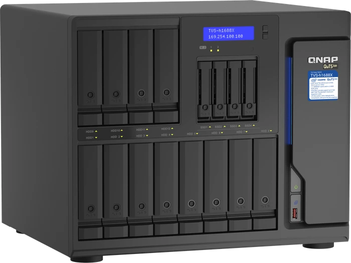 QNAP QuTS hero TVS-h1688X-W1250-32G, 32GB RAM ECC, 2x RJ-45 10GBase-T, 4x RJ-45 2.5GBase-T