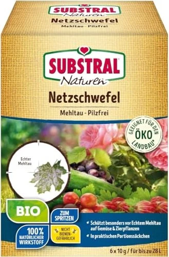 Evergreen Garden Care Substral Naturen Bio Netzschwefel Mehltau-Pilzfrei, 60g