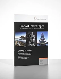 Hahnemühle FineArt Baryta Satin Inkjetpapier glänzend weiß, A2, 300g/m², 25 Blatt