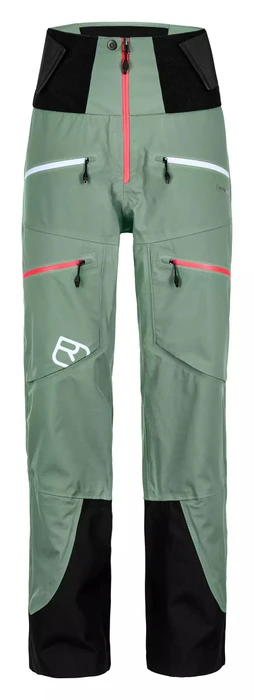 Ortovox 3L Guardian Shell Skihose lang green isar (Damen)