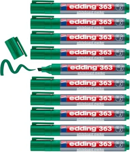 edding 363 Whiteboardmarker grün, 10er-Pack