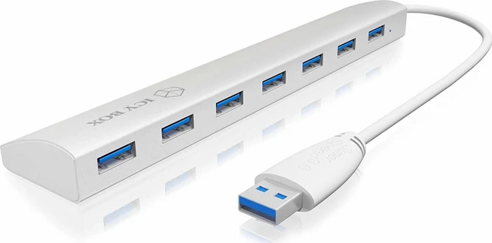 RaidSonic Icy Box IB-AC6701 USB-Hub, 7x USB-A 3.0, USB-A 3.0 [Stecker]