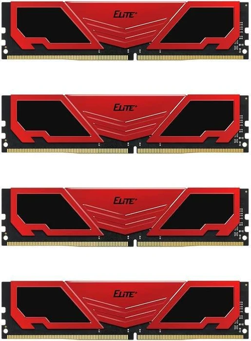 TeamGroup ELITE+ rot UDIMM 16GB Kit, DDR4-2400, CL15-15-15-36, 1RX8