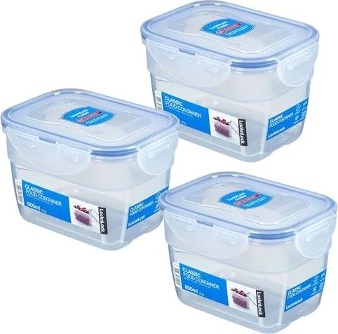 Lock & Lock PP Classic HPL312 eckig Aufbewahrungsbehälter 800ml