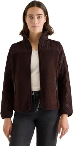CECIL Teddy Steppdetails Jacke tartufo brown (Damen)