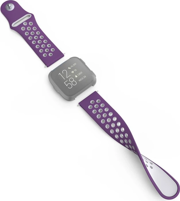 Hama Ersatzarmband Sport für Fitbit Versa 2 grau/violett