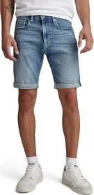 G-Star 3301 Slim Denim Shorts Jeans sun faded blue donau (Herren)
