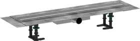 Hansgrohe RainDrain Compact Duschrinne, Komplett-Set, edelstahl gebürstet