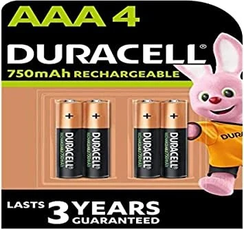 Duracell Rechargeable Micro AAA 750mAh, 4er-Pack