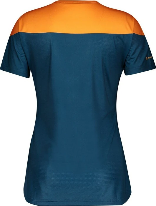 Scott Trail Flow Trikot kurzarm lunar blue/amber yellow (Damen)