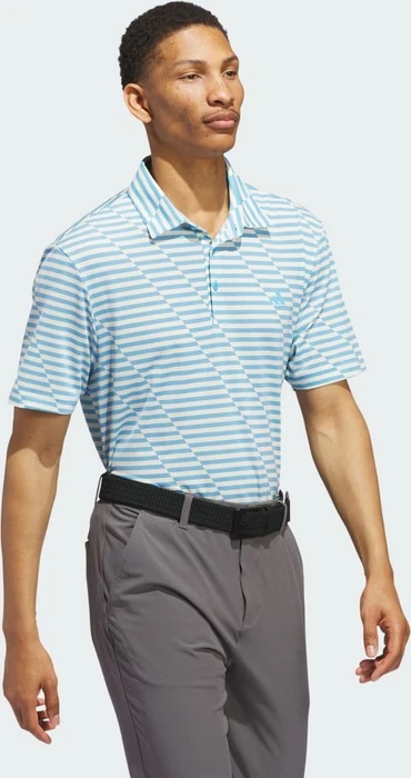 adidas Ultimate365 Mesh Print Poloshirt kurzarm semi blue burst/ivory (Herren)