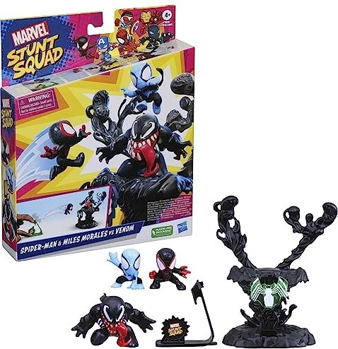 Hasbro Marvel Stunt Squad - Spider-Man & Miles Morales vs. Venom