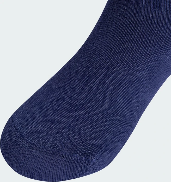 adidas 3-Streifen Crew Socken white/light grey heather/dark blue, 6 Paare (Junior)