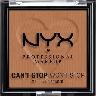 NYX Can't Stop Won't Stop Mattifying Powder Mocha 08, 6g