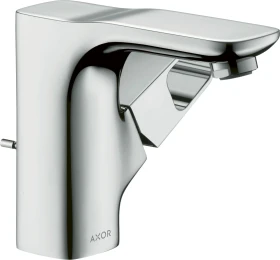 Hansgrohe Axor Urquiola Einhebel-Waschtischmischer 110 für Handwaschbecken mit Zugstangen-Ablaufgarnitur brushed black chrome
