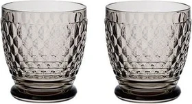 Villeroy & Boch Boston Trinkglas grau, 2 Stück