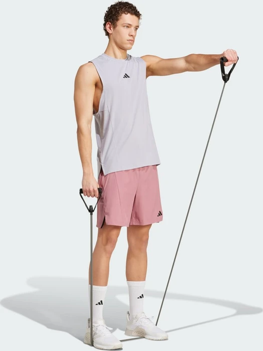 adidas Designed for Training Workout Funktionsshirt ärmellos glory grey (Herren)
