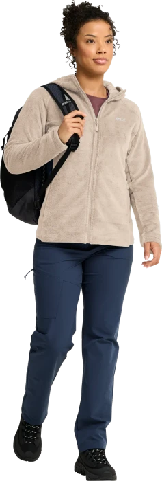 Jack Wolfskin Rotwand Hooded Full-Zip Fleece Funktionsjacke oyster (Damen)