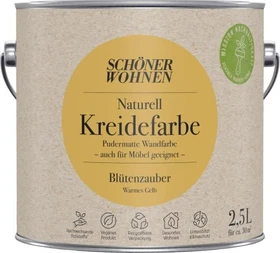 Schöner Wohnen Naturell Kreidefarbe innen blütenzauber warmes gelb, 2.5l