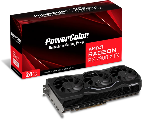 PowerColor Radeon RX 7900 XTX, 24GB GDDR6, HDMI, USB-C, 2x DP