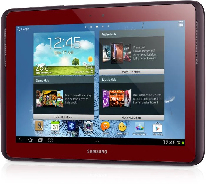 Samsung Galaxy Note 10.1 N8000, rot, 16GB, UMTS