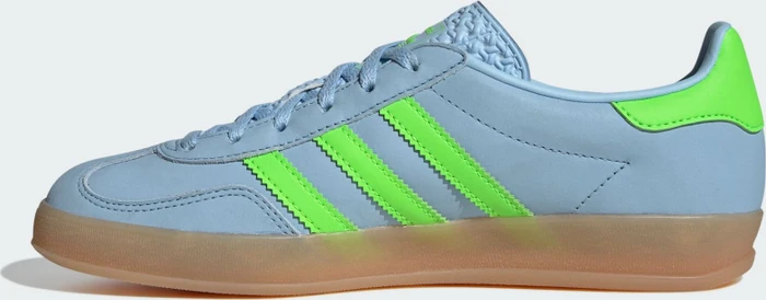 adidas Gazelle Indoor clear sky/solar green/gum (Damen)