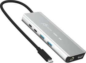 j5create USB4 6-in-1 Multi-Port Adapter, 8K USB PD 100W, USB4 [Stecker] (JCD403)