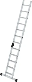 Günzburger Steigtechnik Alu Anlegeleiter mit Standard-Traverse, 18 Stufen