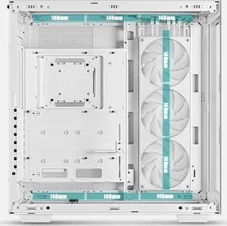 DeepCool CH780 WH, weiß, Glasfenster
