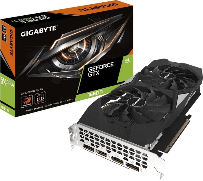 GIGABYTE GeForce GTX 1660 Ti Windforce OC 6G, 6GB GDDR6, HDMI, 3x DP