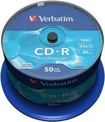Verbatim Extra Protection CD-R 80min/700MB, 52x, 50er Spindel