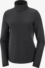 Salomon Essential Lightwarm Fleece Jacke schwarz (Damen)