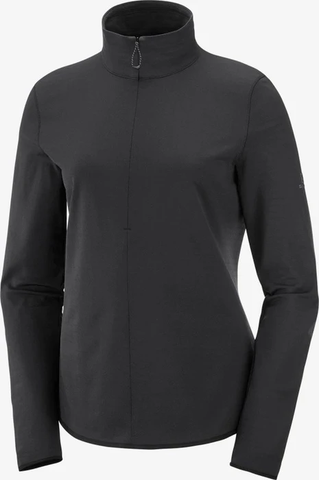Salomon Essential Lightwarm Fleece Jacke schwarz (Damen)