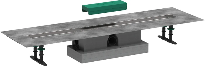 Hansgrohe RainDrain uBox universal Grundkörper Komplett-Set, Kunststoff/edelstahl