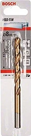 Bosch Professional HSS-TiN Spiralbohrer, 8x75x117mm, 1 Stück