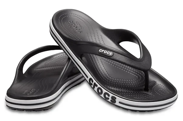 Crocs Bayaband Flip schwarz/weiß