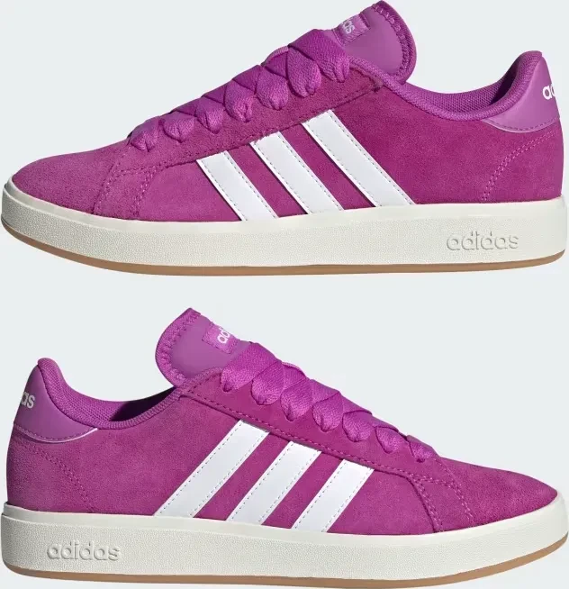 adidas Grand Court Base 00s purple burst/cloud white/off white