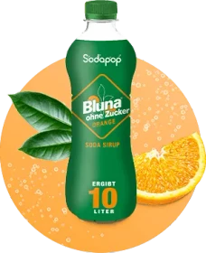Sodapop Bluna Orange ohne Zucker Sirup 500ml