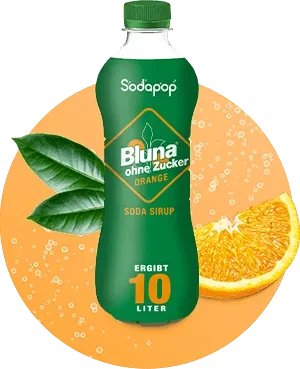 Sodapop Bluna Orange ohne Zucker Sirup 500ml