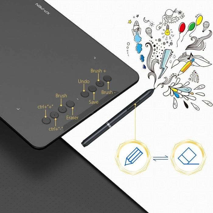XP-Pen Deco 01, schwarz