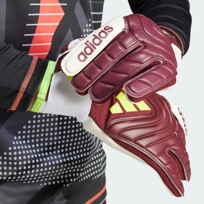adidas Copa League Torwarthandschuhe shadow red/white/solar yellow